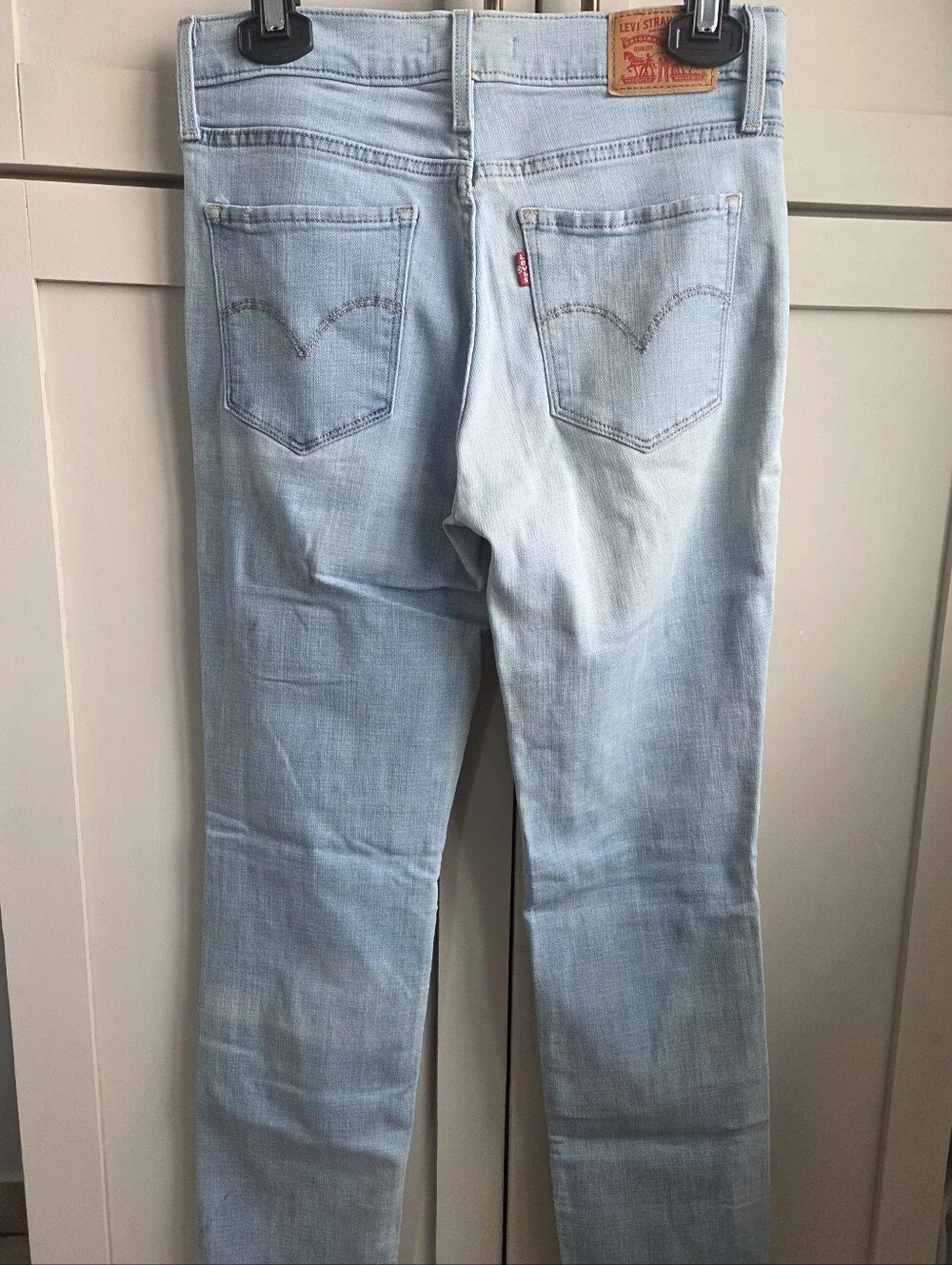 Levi’s Light Wash High Rise Slim Straight Jeans